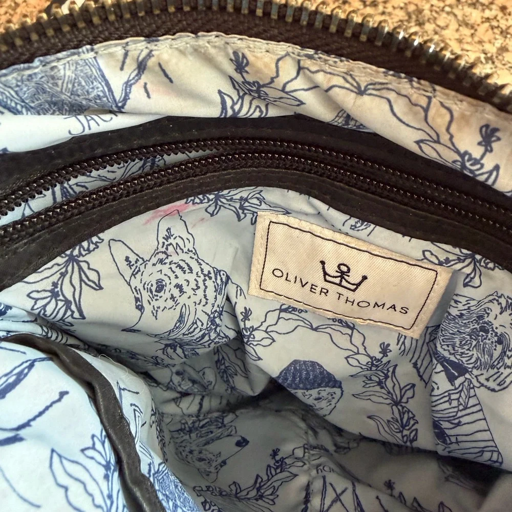 Oliver Thomas Quilted Black Crossbody Bag